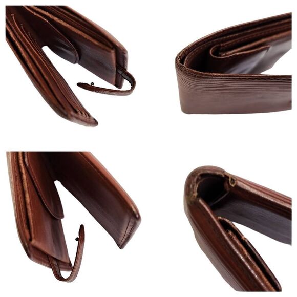 MI 0097 Authentic LOUIS VUITTON brown epi leather compact bifold wallet - Picture 4 of 6